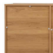 Sideboard SUNNY 120x40xH85cm, melamine oak - kuva 4