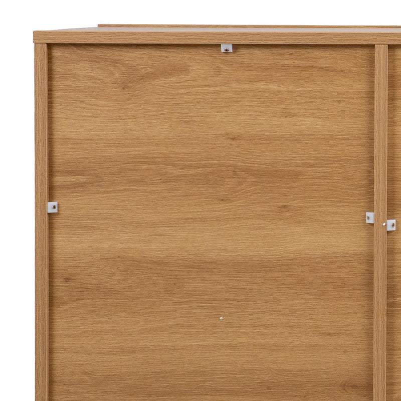 Sideboard SUNNY 120x40xH85cm, melamine oak - kuva 4