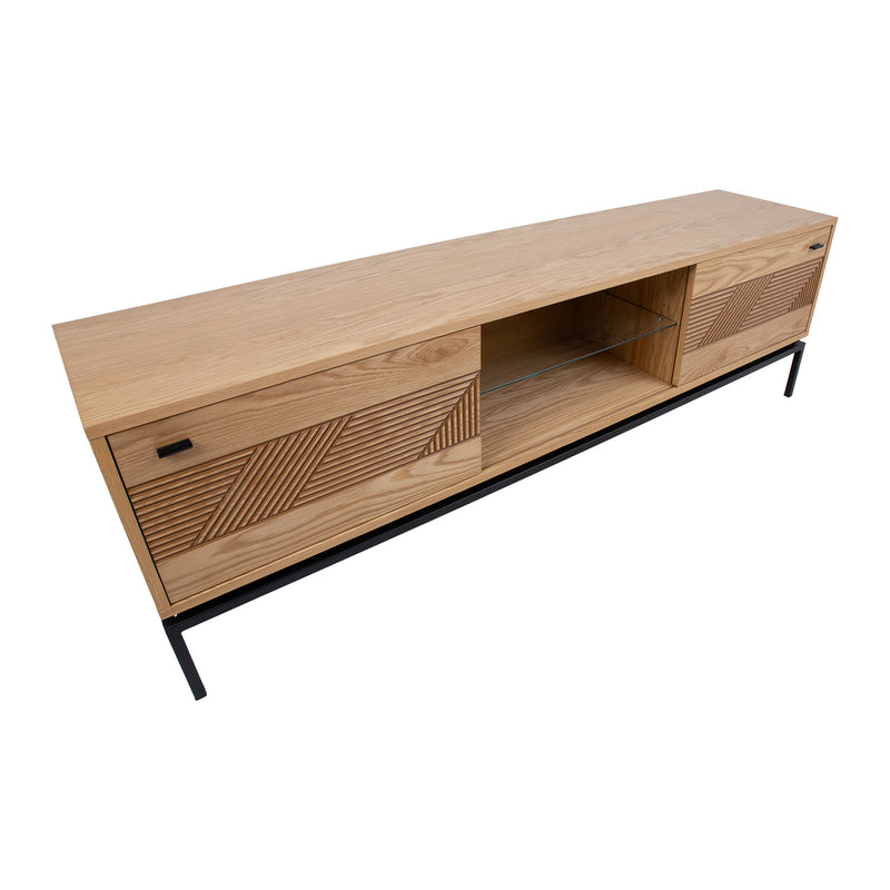 TV table CINDY 180x40xH55cm, MDF oak - kuva 5