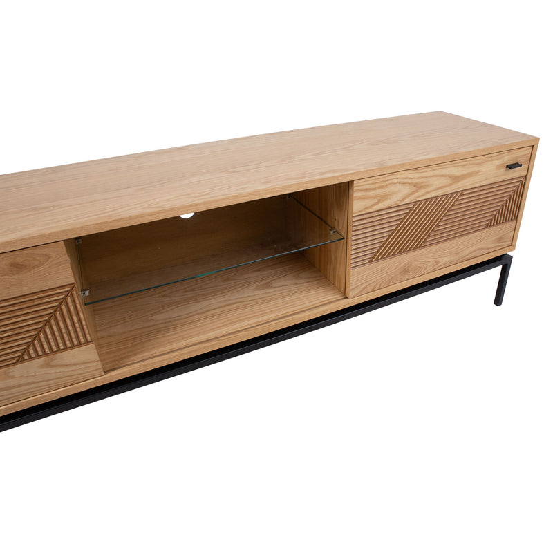 TV table CINDY 180x40xH55cm, MDF oak - kuva 6