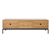 TV table CINDY 180x40xH55cm, MDF oak - kuva 8