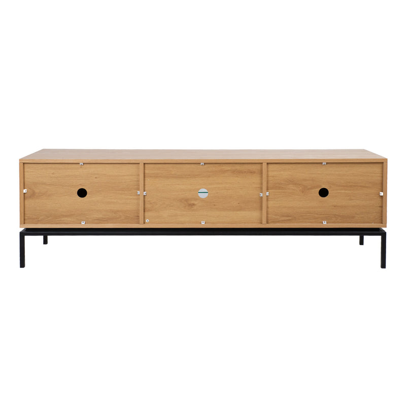 TV table CINDY 180x40xH55cm, MDF oak - kuva 8