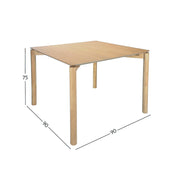 Dining table GARDENIA 90x90xH75cm, oak - kuva 2