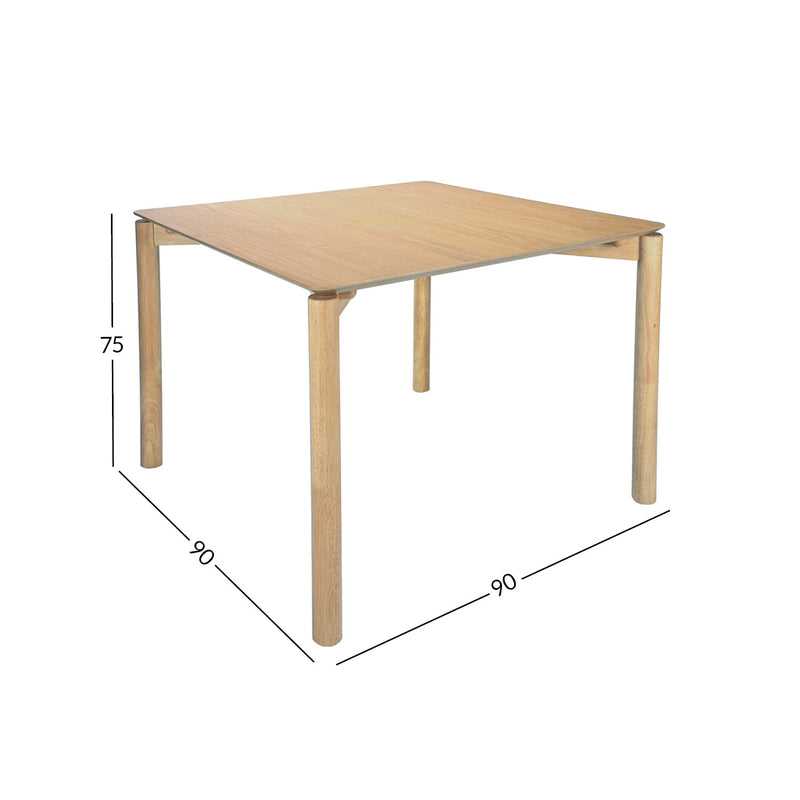 Dining table GARDENIA 90x90xH75cm, oak - kuva 2