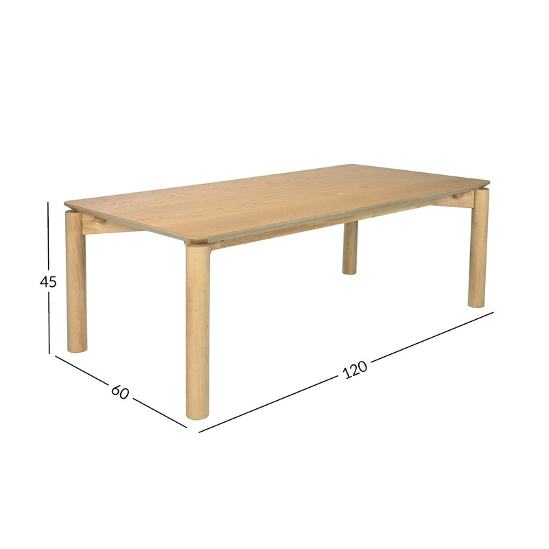 Coffee table GARDENIA 120x60xH45cm, oak - kuva 2