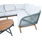 Garden furniture set TUXEDO corner sofa and 2 tables - kuva 7