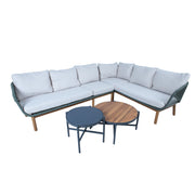 Garden furniture set TUXEDO corner sofa and 2 tables - kuva 8