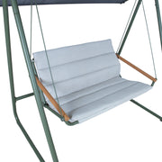 Garden swing MASSIOM 2-seater, green - kuva 5
