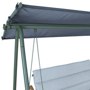Garden swing MASSIOM 2-seater, green - kuva 6