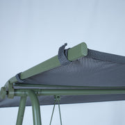 Garden swing MASSIOM 2-seater, green - kuva 7