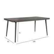 Table ANDROS 180x90xH75cm, grey - kuva 2