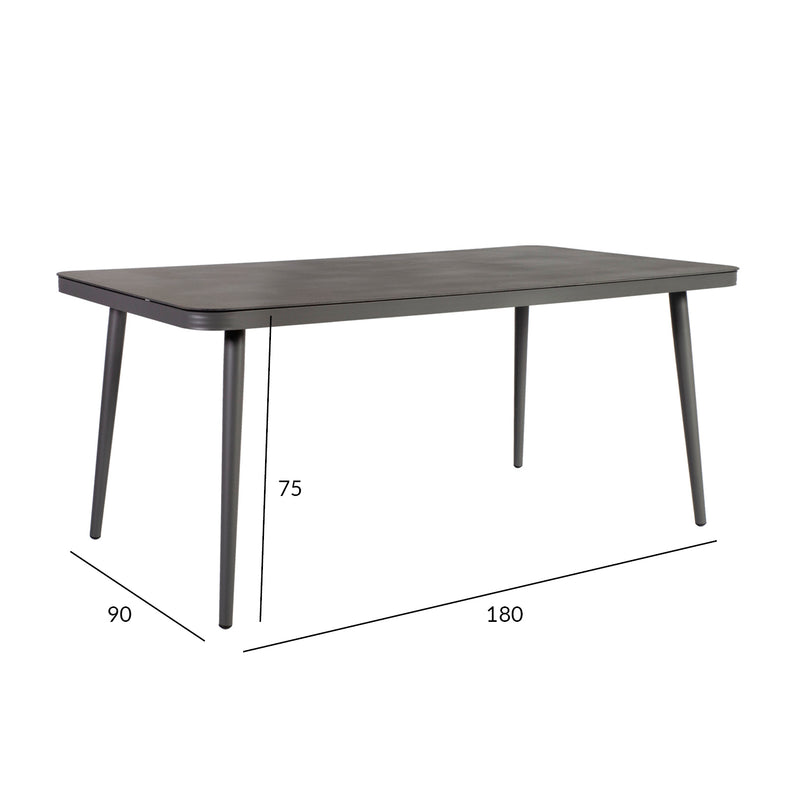 Table ANDROS 180x90xH75cm, grey - kuva 2