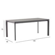 Table CARVES 180x90xH75cm, anthracite - kuva 2