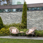 Garden furniture set TURKU 2 chairs and side table - kuva 5