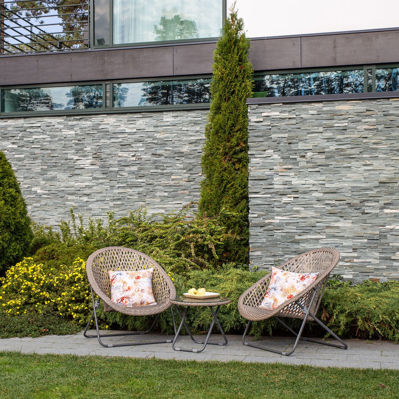 Garden furniture set TURKU 2 chairs and side table - kuva 5