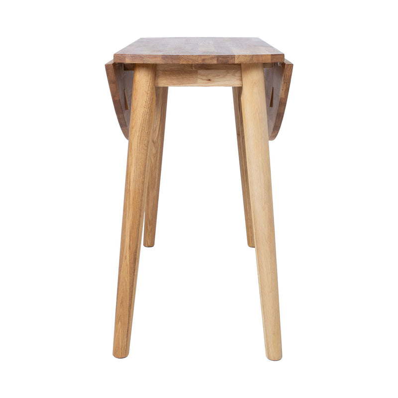 Drop leaf table BIRKA D90xH75cm, oak - kuva 7
