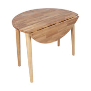 Drop leaf table BIRKA D90xH75cm, oak - kuva 8