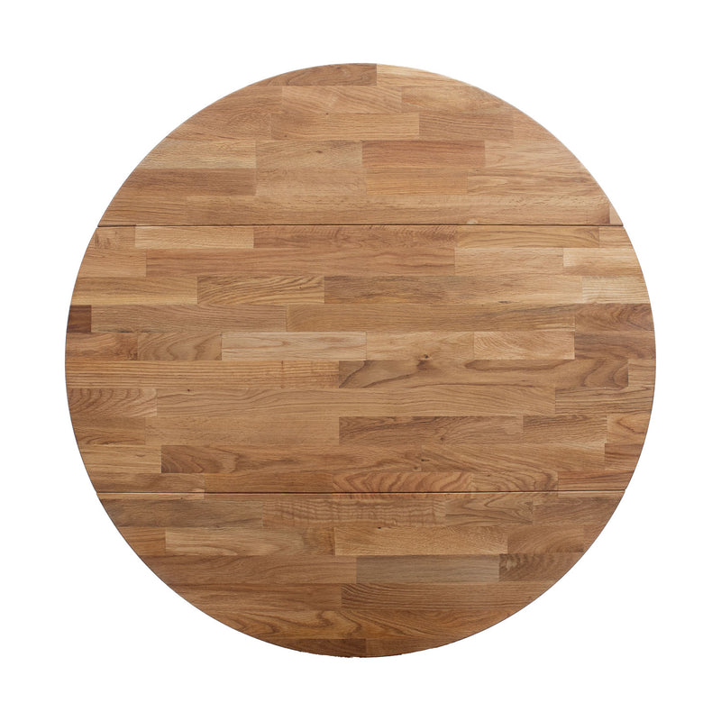 Drop leaf table BIRKA D90xH75cm, oak - kuva 9