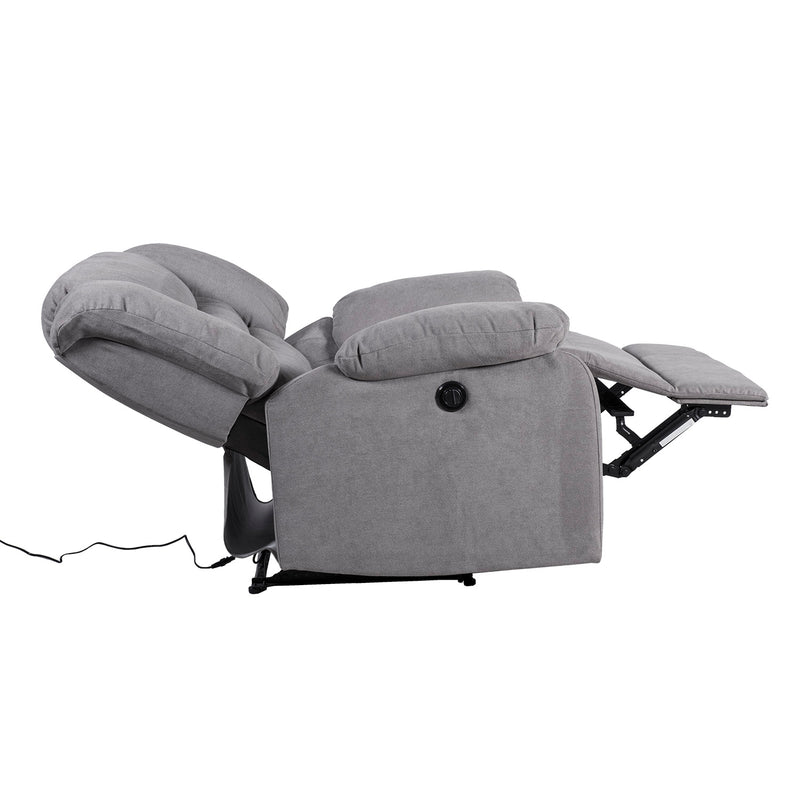 Recliner armchair CYRUS with electric mechanism, grey - kuva 3