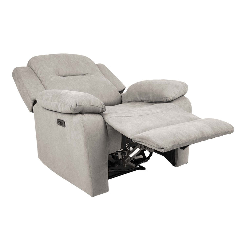 Recliner armchair LOWRI with electric mechanism, grey - kuva 2