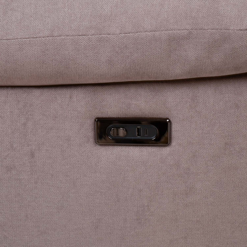 Recliner armchair LOWRI with electric mechanism, taupe - kuva 7