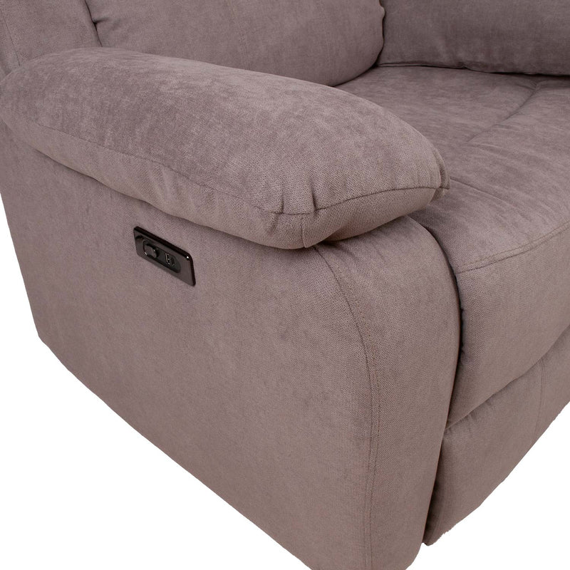 Recliner armchair LOWRI with electric mechanism, taupe - kuva 9