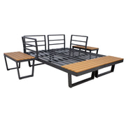 Garden furniture set MALTA modular sofa, 2 tables - kuva 8