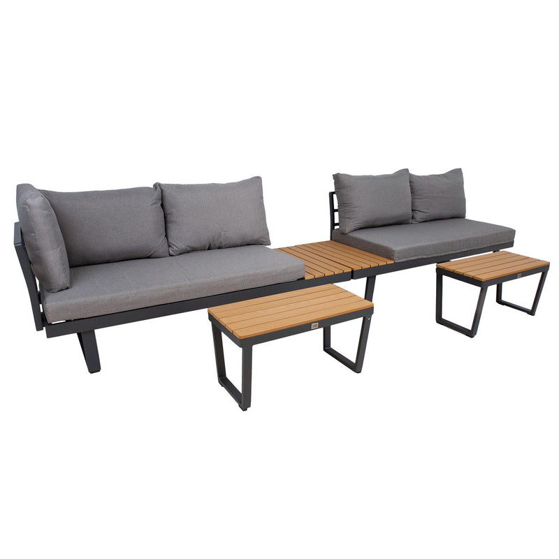 Garden furniture set MALTA modular sofa, 2 tables - kuva 10