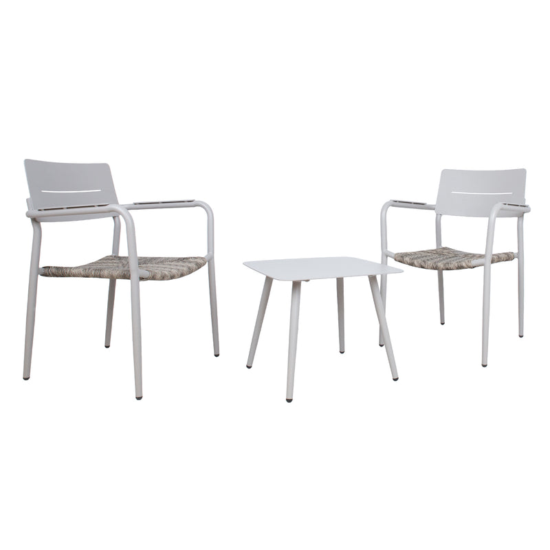 Balcony set COCORA table, 2 chairs, taupe - kuva 4