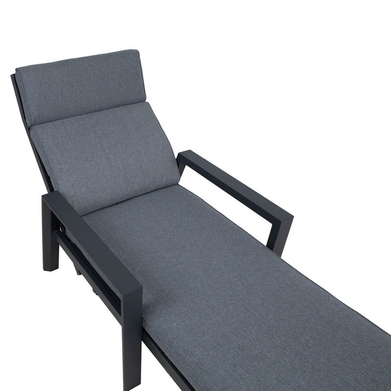 Deck chair CASPER grey - kuva 6
