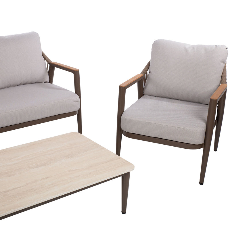 Garden furniture set DELIA table, sofa and 2 chairs - kuva 7
