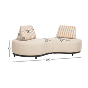 OLO Amano 2-istuttava sohva, beige