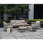 Garden furniture set MEDINA 6-parts, beige - kuva 10