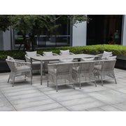 Table SILVA 220x100xH75 cm, greyish beige - kuva 7