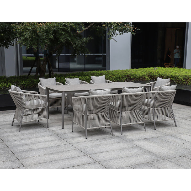 Table SILVA 220x100xH75 cm, greyish beige - kuva 7