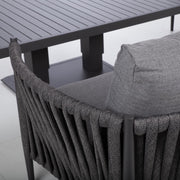 Garden furniture set BRISTOL table, sofa and 2 chairs, grey - kuva 9