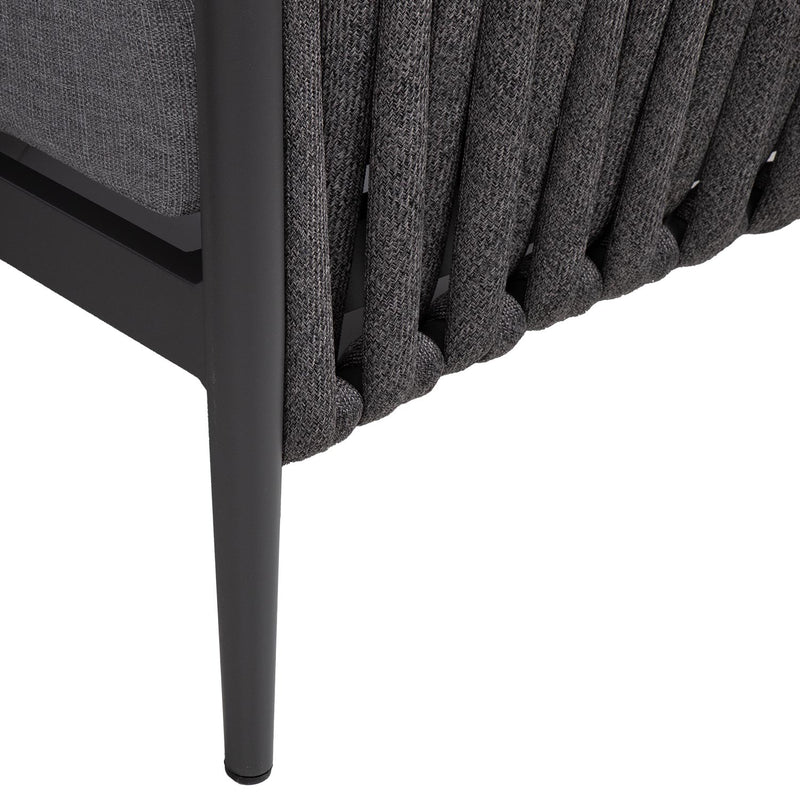 Garden furniture set BRISTOL corner sofa and table, grey - kuva 7