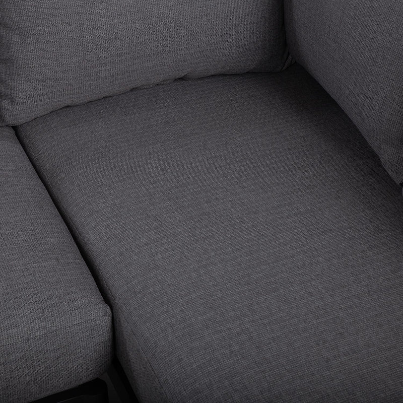 Garden furniture set BRISTOL corner sofa and table, grey - kuva 8