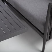 Garden furniture set BRISTOL corner sofa and table, grey - kuva 9