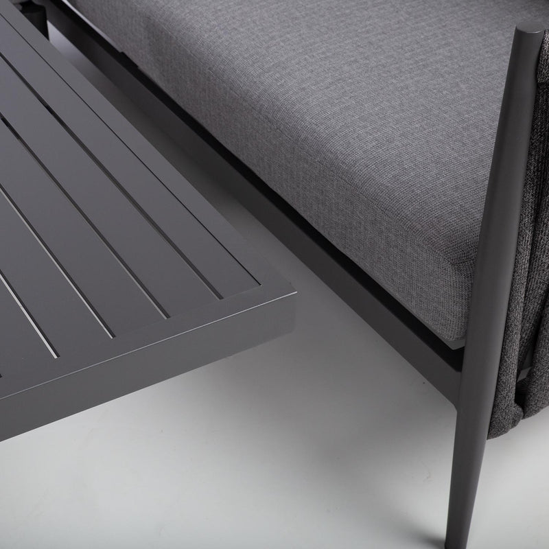 Garden furniture set BRISTOL corner sofa and table, grey - kuva 9