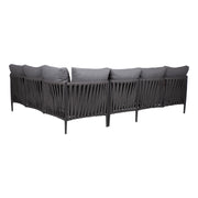 Garden furniture set BRISTOL corner sofa and table, grey - kuva 10