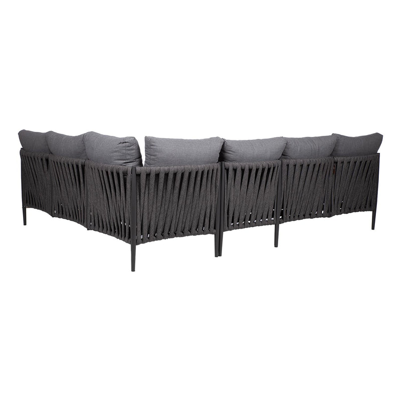 Garden furniture set BRISTOL corner sofa and table, grey - kuva 10