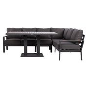 Garden furniture set RIO corner sofa and table, dark grey - kuva 5