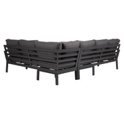 Garden furniture set RIO corner sofa and table, dark grey - kuva 7