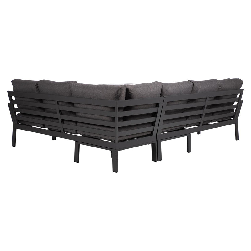 Garden furniture set RIO corner sofa and table, dark grey - kuva 7