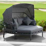Sofa TOMSON with canopy, dark grey - kuva 7