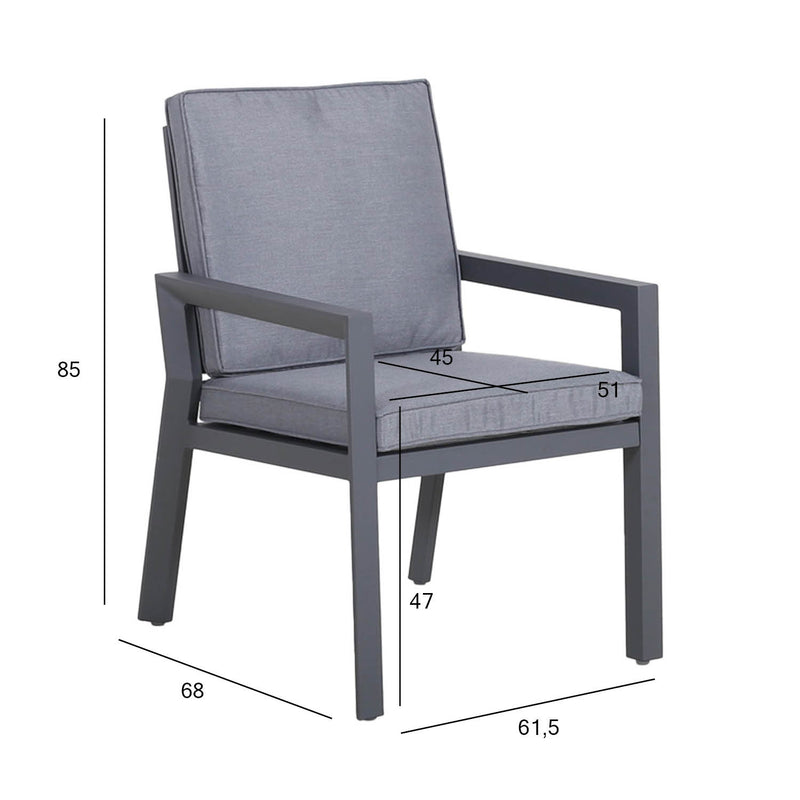 Chair TOMSON grey - kuva 2