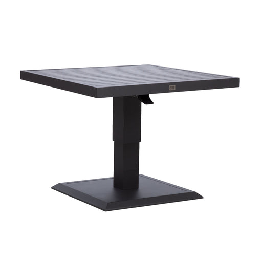 Table TOMSON 85x85xH52-75cm, dark grey - 25170