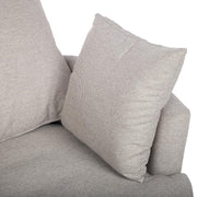 Armchair FLUFFY swivel 110x105xH65/86cm, light grey - kuva 6