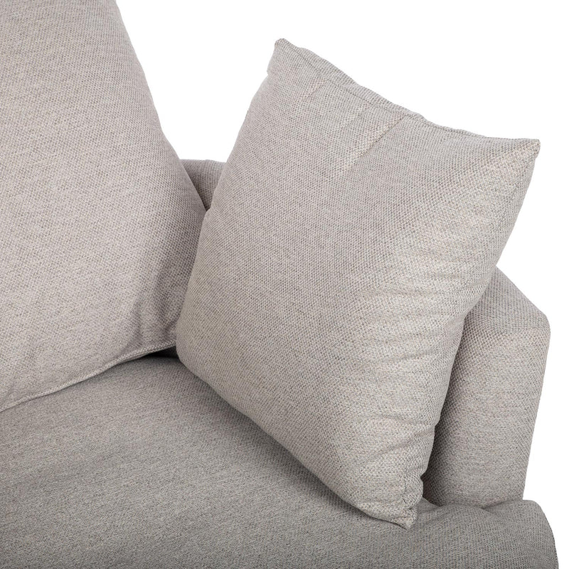 Armchair FLUFFY swivel 110x105xH65/86cm, light grey - kuva 6
